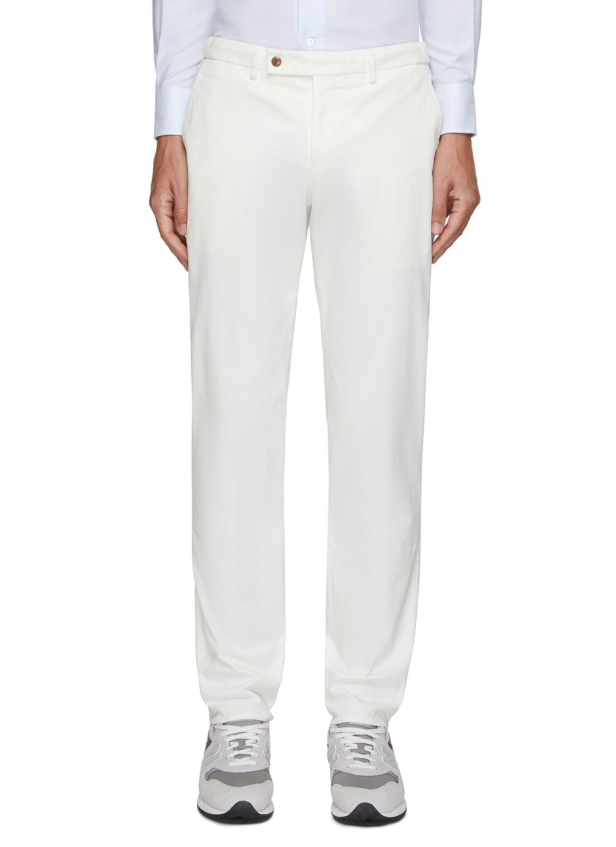 Men TOMORROWLAND Pants | Elastic Back Pressed Crease Chino Pants