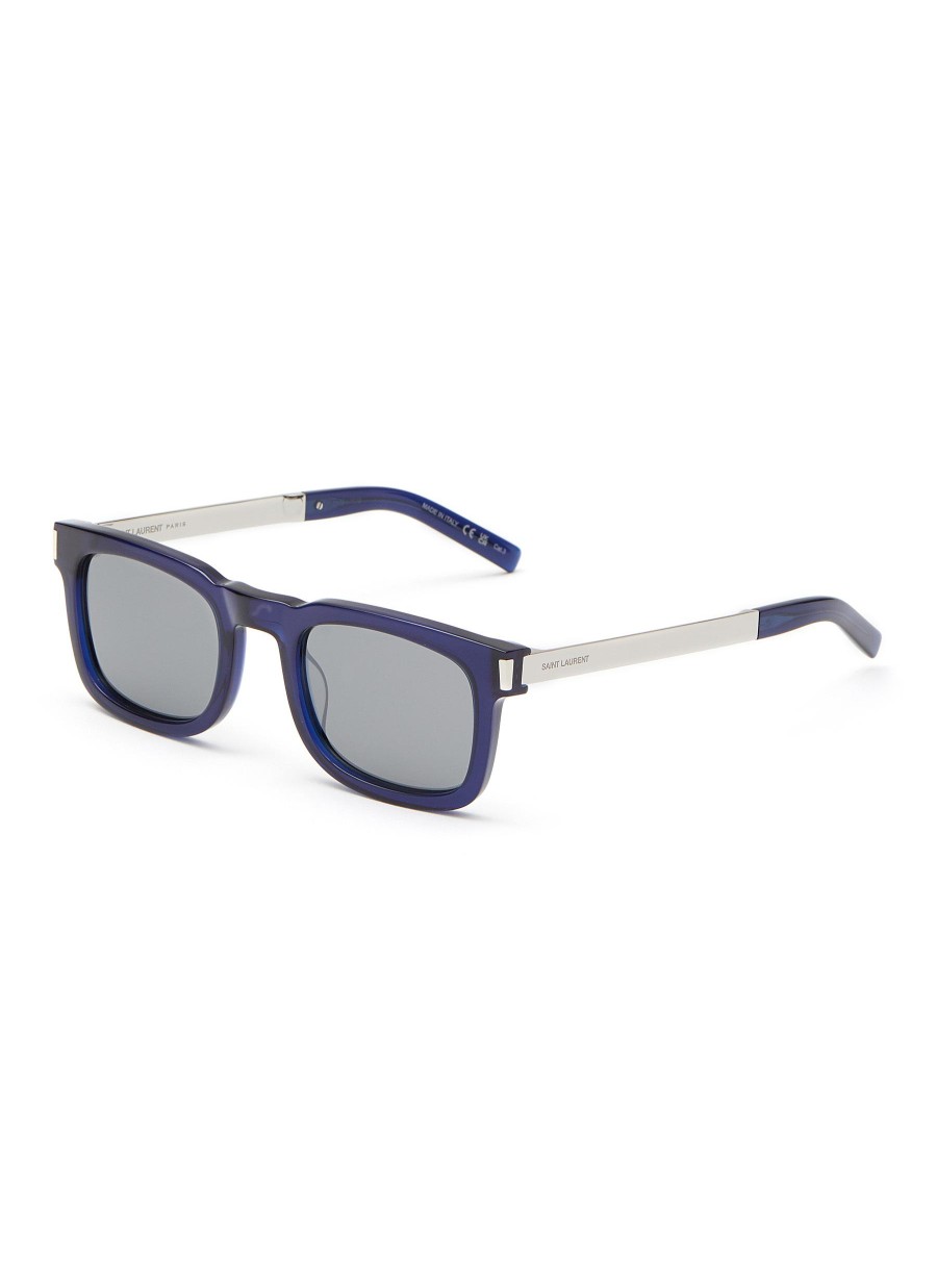 Men SAINT LAURENT Eyewear | Sl581-006 Acetate Square Sunglasses