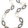 Women VHERNIER Fine Jewellery | Pop Chain 18K Rose Gold Ebony Necklace