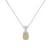 Women LC COLLECTION JEWELLERY Fine Jewellery | 18K White Yellow Gold Yellow Diamond Pendant Necklace