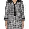 Women ST. JOHN Jackets | Contrast Metallic Tweed Jacket