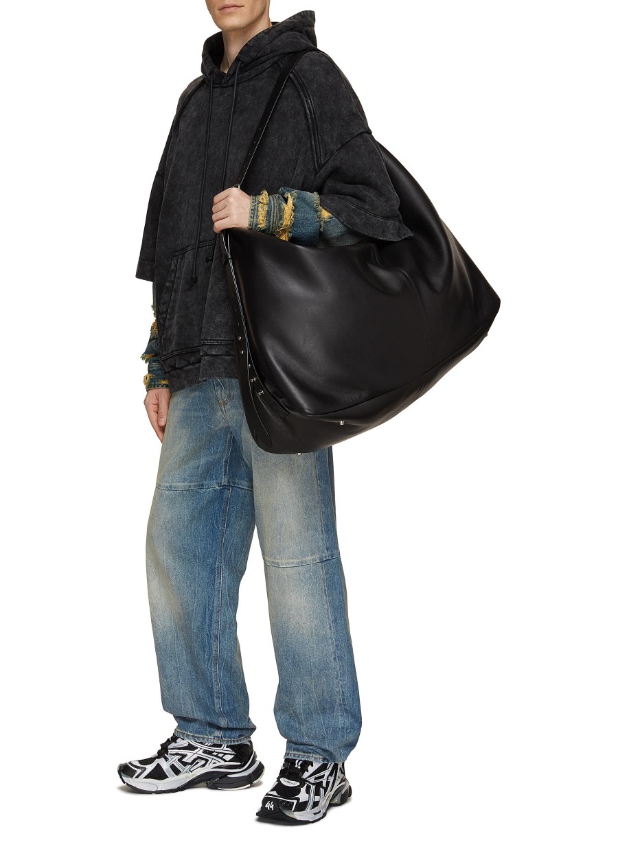 Men JUUN.J Tote Bags | Large Leather Hobo Bag