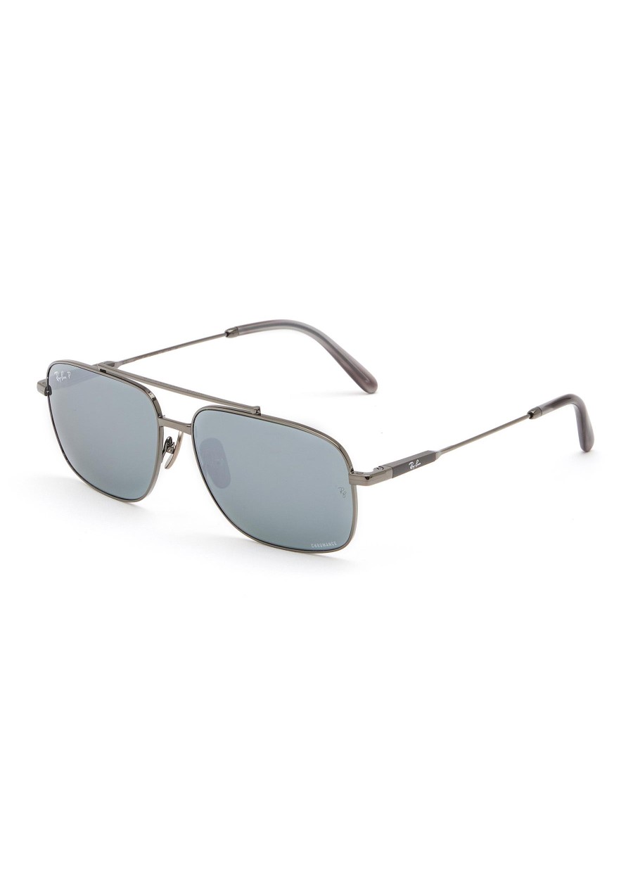 Men RAY BAN Eyewear | Michael Metal Pillow Sunglasses