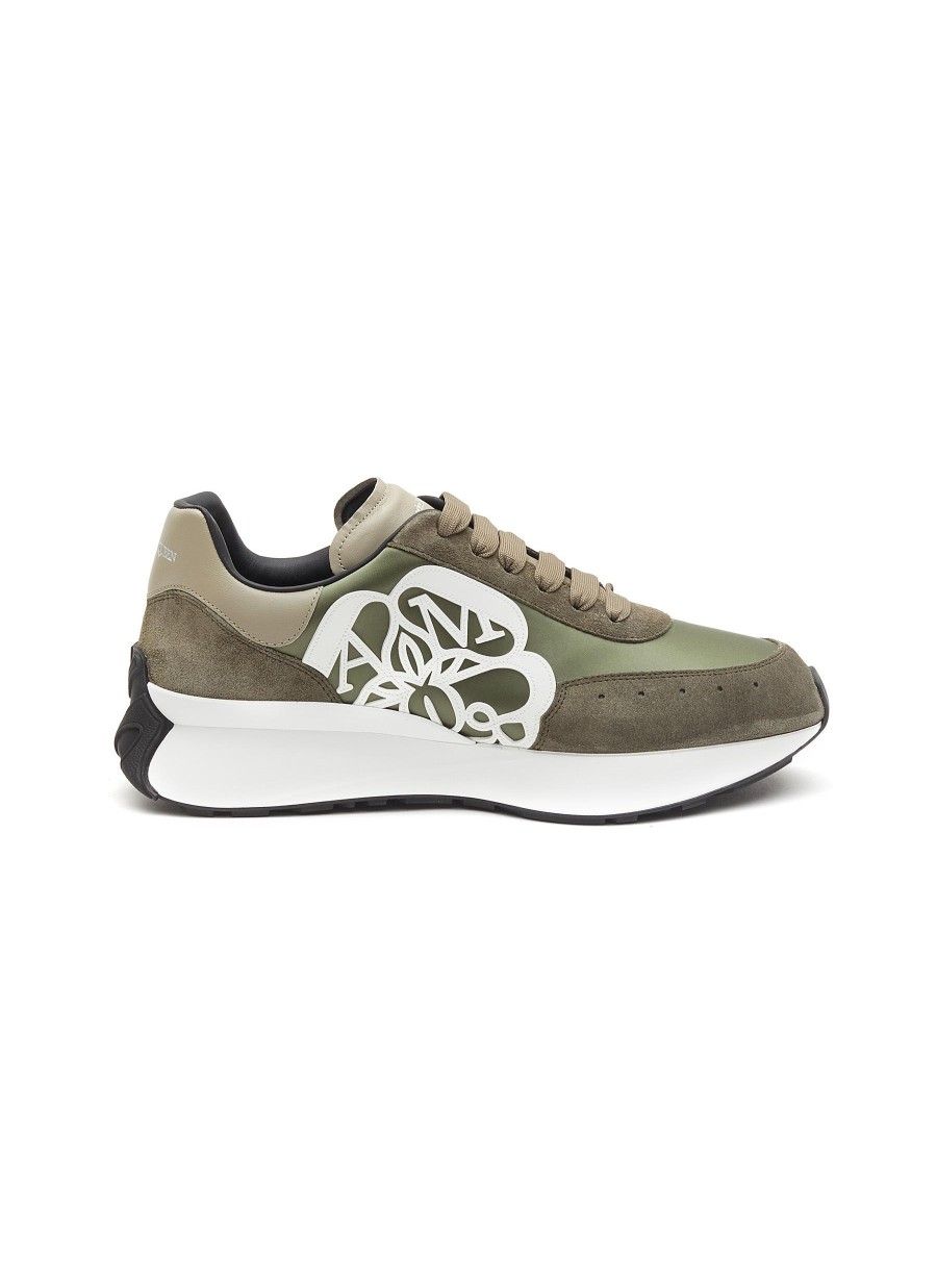 Men ALEXANDER MCQUEEN Sneakers | Sprint' Logo Patch Low Top Lace Up Sneakers