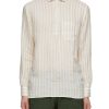 Men FRESCOBOL CARIOCA Shirts | Striped Linen Shirt