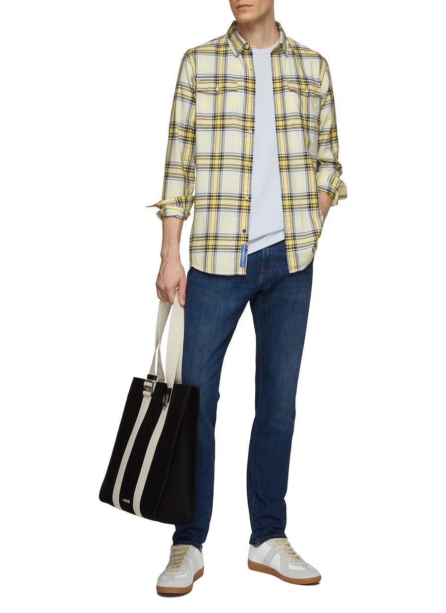 Men SCOTCH & SODA Shirts | Flannel Check Double Pocket Shirt