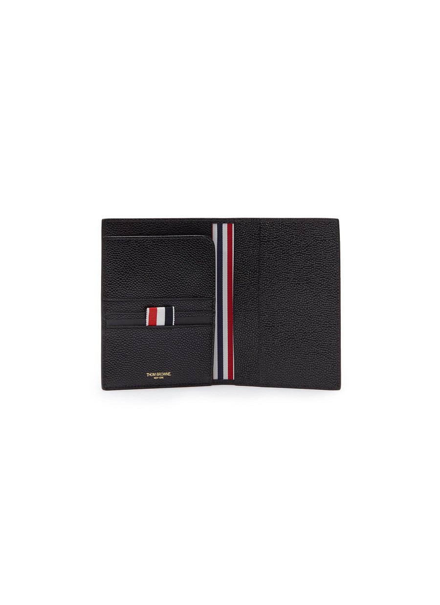 Men THOM BROWNE Small Leather Goods | Pebble Grain Leather Passport Holder