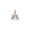 Women STORROW JEWELRY Fine Jewellery | Beatrice Bee 14K Gold Pink Sapphire Pearl Charm