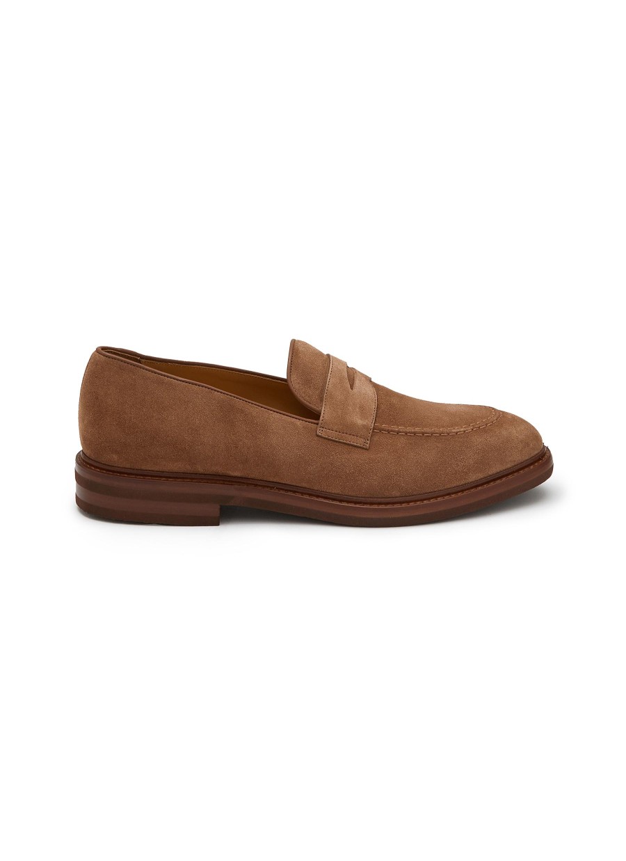 Men BRUNELLO CUCINELLI Flats | Suede Loafers