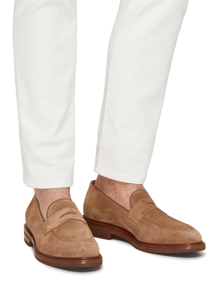 Men BRUNELLO CUCINELLI Flats | Suede Loafers