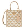 Women PRADA Tote Bags | Micro 'Symbole' Logo Applique Embroidered Shopper Bag