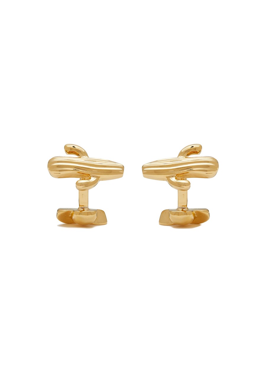 Men BABETTE WASSERMAN Cufflinks | Cactus And Cowboy Hat Gold Plated Cufflinks