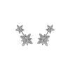 Women LC COLLECTION JEWELLERY Fine Jewellery | 18K White Gold Diamond Stud Earrings