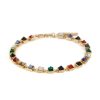 Women EDDIE BORGO Fashion Jewellery | Pyramid 12K Gold Plated Metal Tennis Bracelet