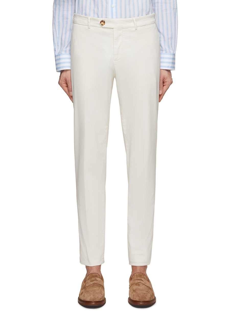 Men BRUNELLO CUCINELLI Pants | Flat Front Cotton Pants