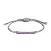 Women JOHN HARDY Fine Jewellery | Classic Chain Sterling Silver Amethyst Mini Chain Bracelet — Size S-M