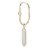 Women MÉTIER BY TOMFOOLERY Fashion Jewellery | Hexa 9K Gold Moonstone Single Hoop Earring