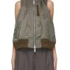 Women SACAI Coats | Sporty Zip Up Vest