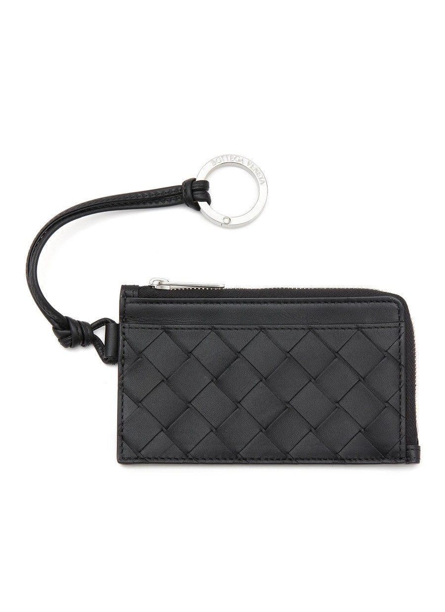 Men BOTTEGA VENETA Small Leather Goods | Intrecciato Leather Zipped Pouch