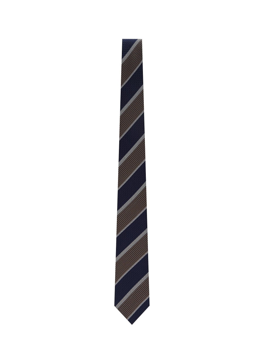 Men STEFANOBIGI MILANO Ties | Striped Silk Grenadine Tie