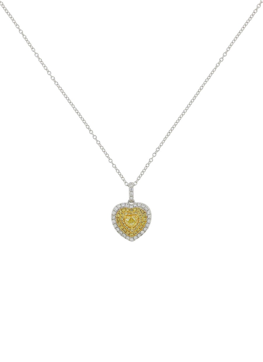 Women LC COLLECTION JEWELLERY Fine Jewellery | 18K Gold Diamond Pendant Necklace