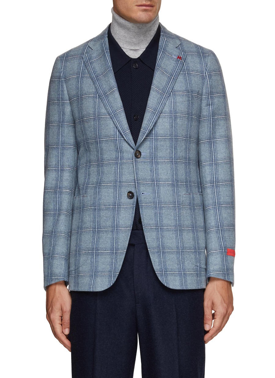 Men ISAIA Suits | Cortina Aqua Moleskin Blazer