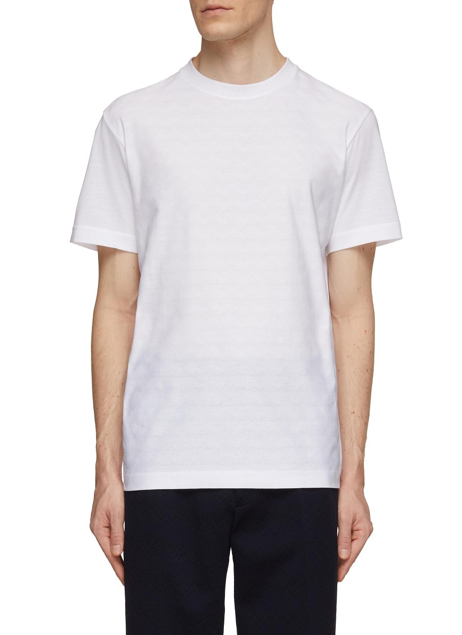 Men MISSONI T-Shirts | Rubber Logo Print Cotton T-Shirt