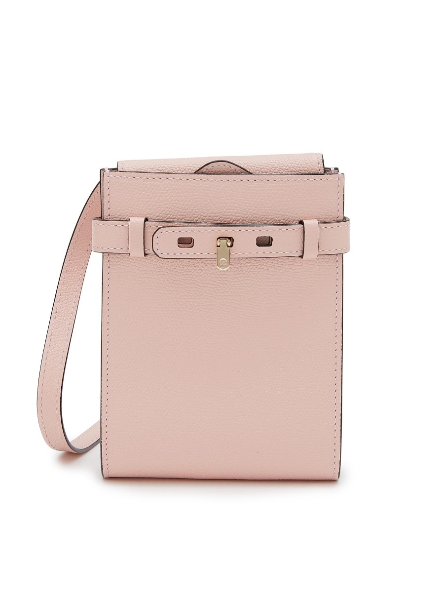 Women VALEXTRA Crossbody | B-Tracollina' Grained Leather Crossbody Pouch