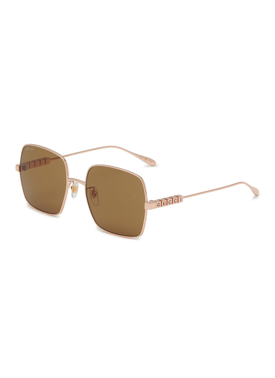 Men GUCCI Eyewear | Metal Square Sunglasses