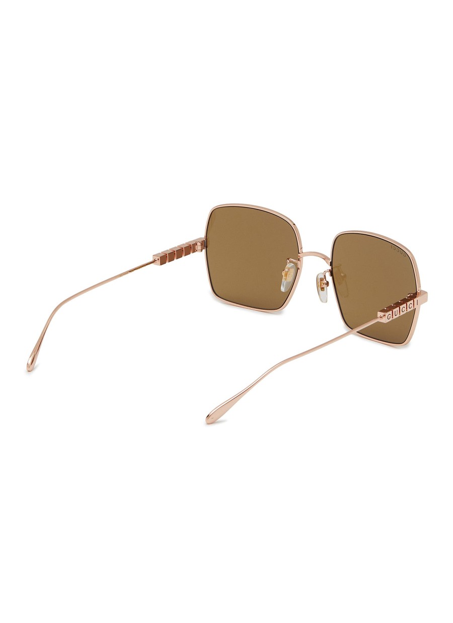 Men GUCCI Eyewear | Metal Square Sunglasses