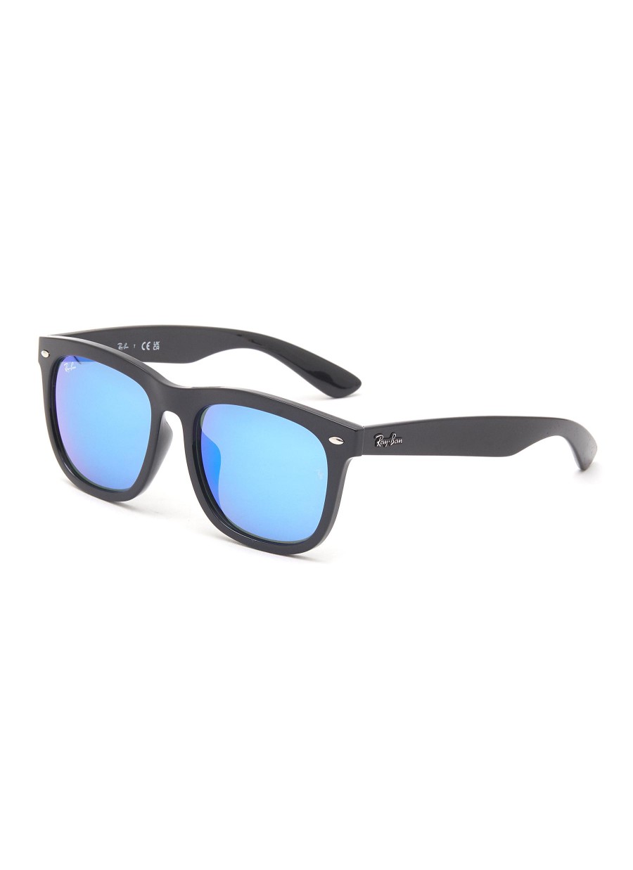 Men RAY BAN Eyewear | Reflective Lens Acetate Square Sunglasses