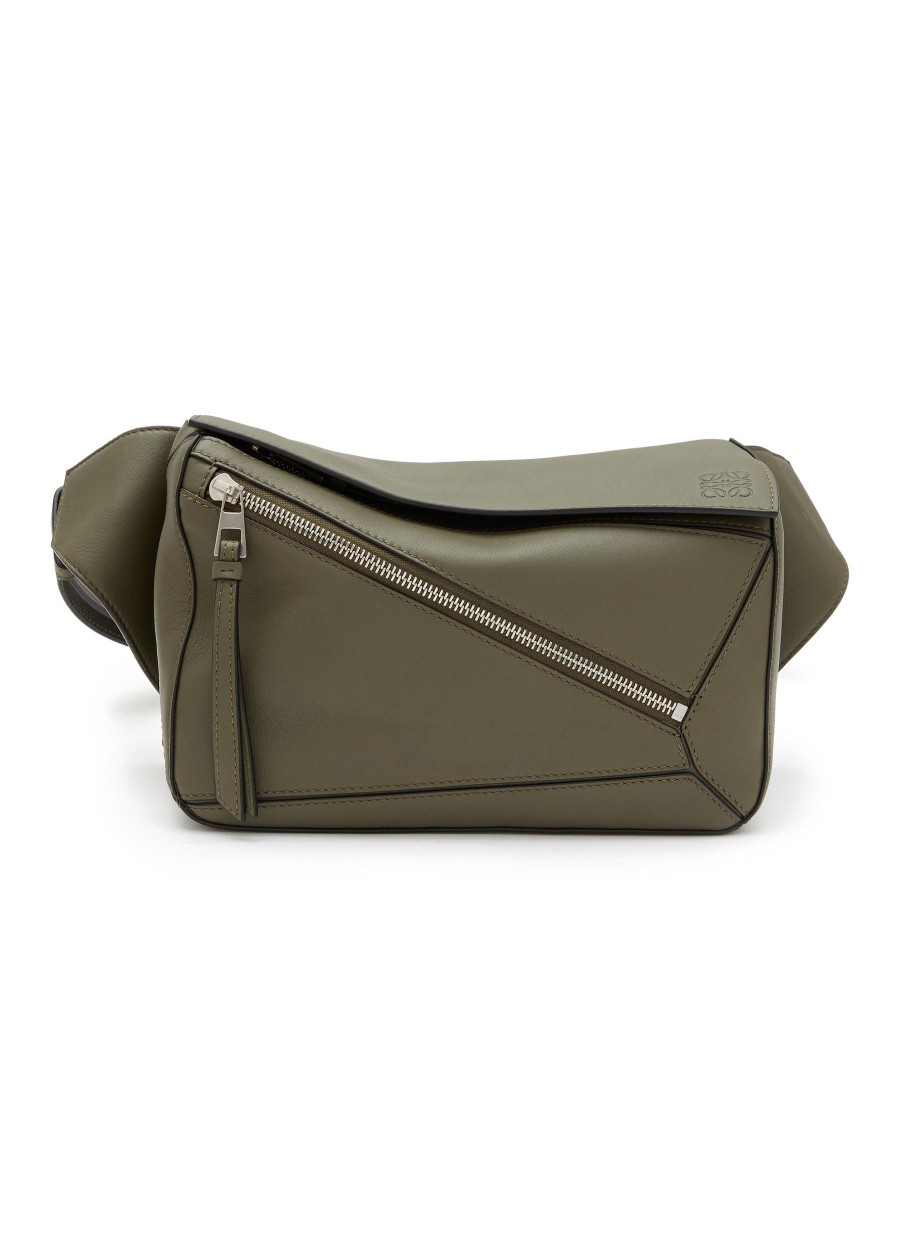 Men LOEWE Crossbody | Small 'Puzzle' Leather Bumbag