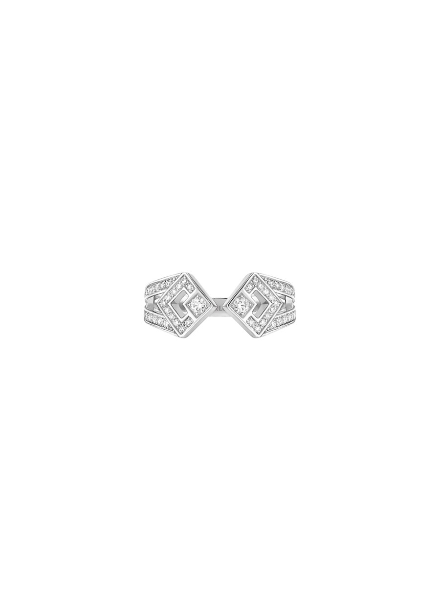 Women KORLOFF Fine Jewellery | Eclat 18K White Gold Diamond Ring — Size 52