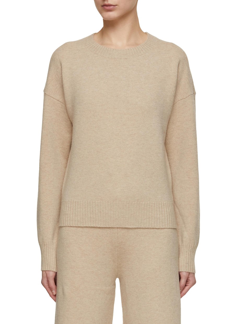 Women YVES SALOMON Knitwear | Crewneck Cotton Wool Sweater