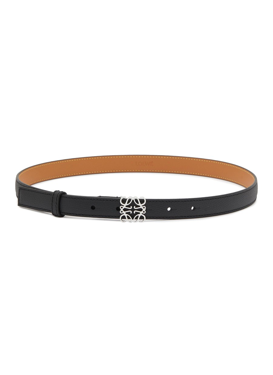 Women LOEWE Belts | Anagram Grained Leather Belt