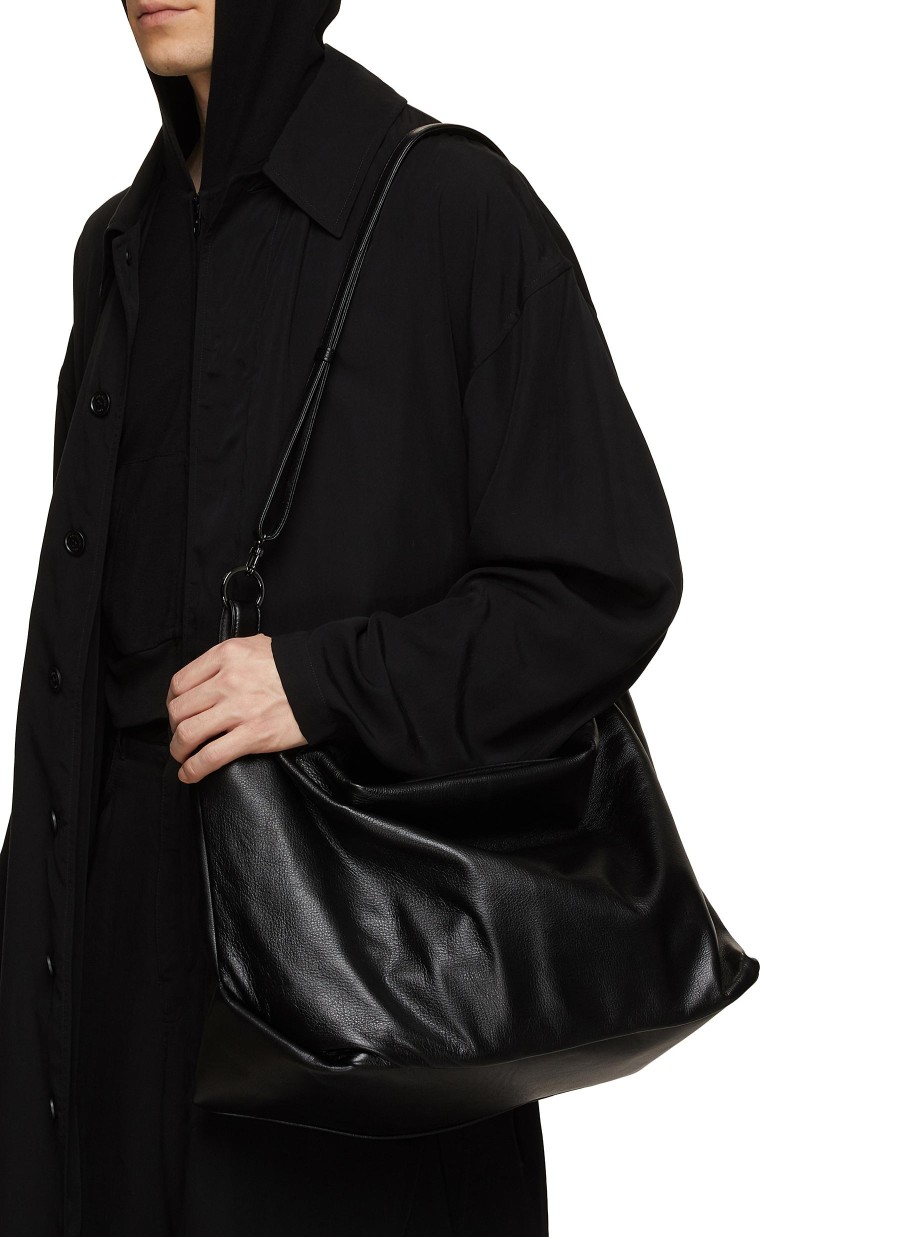 Men DISCORD YOHJI YAMAMOTO Travel Bags | Large Tulips Leather Handbag