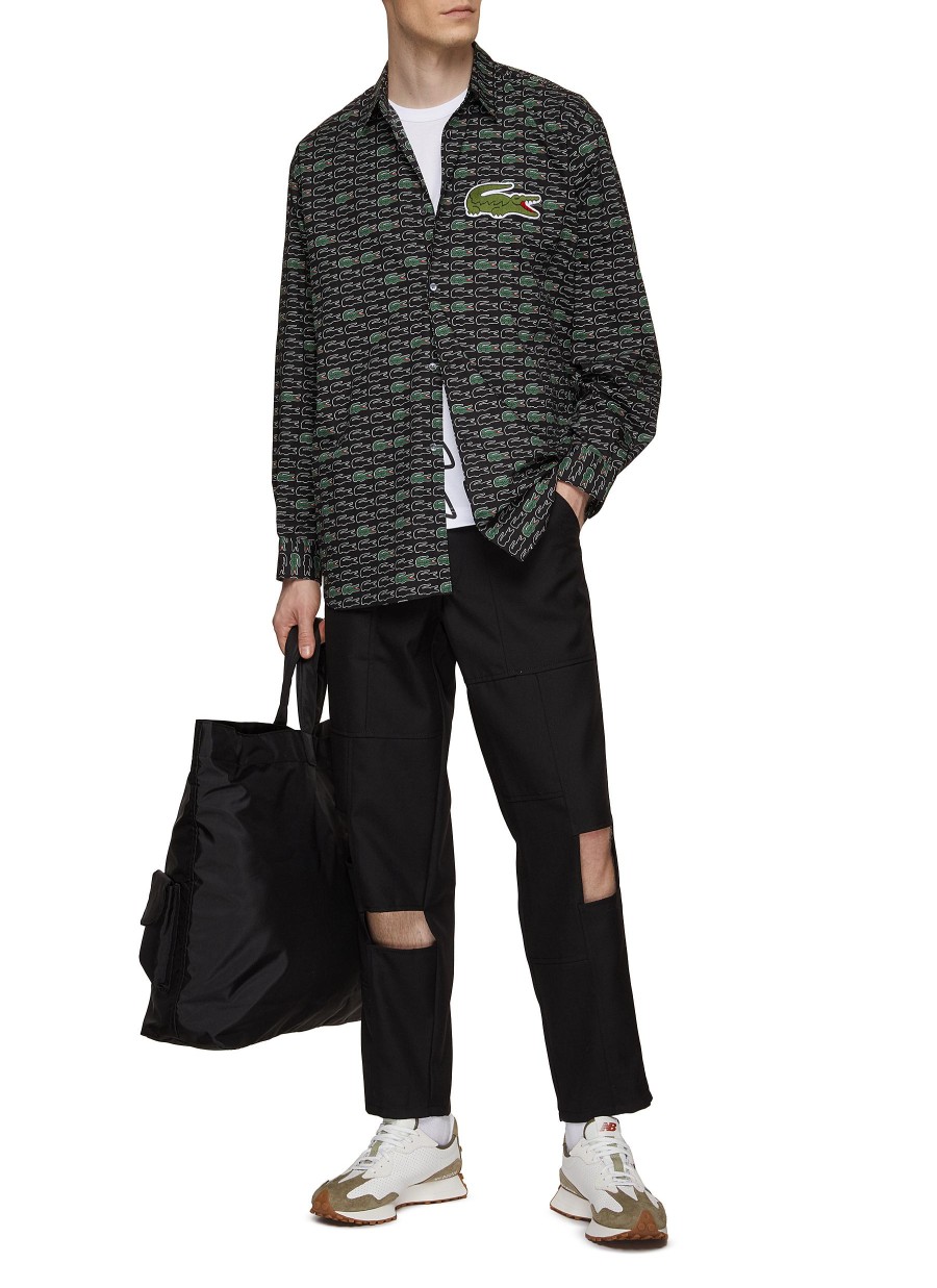 Men COMME DES GARÇONS SHIRT Shirts | X Lacoste All Over Gater Print Shirt