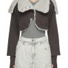 Women HYEIN SEO Jackets | Cropped Shearling Jacket