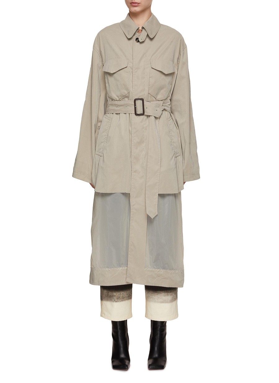 Women MAISON MARGIELA Coats | Belted Reversible Trench Coat