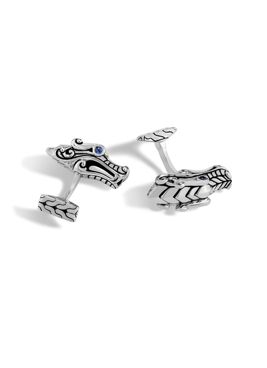 Women JOHN HARDY Fine Jewellery | Legends Naga Sterling Silver Blue Sapphire Cufflinks