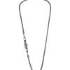 Women JOHN HARDY Fine Jewellery | Classic Chain Black Rhodium Asli Sterling Silver Box Chain Necklace — Size 26