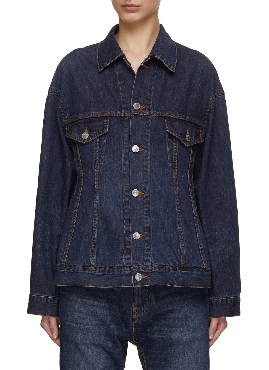 Women BALENCIAGA Jackets | Hourglass Denim Jacket