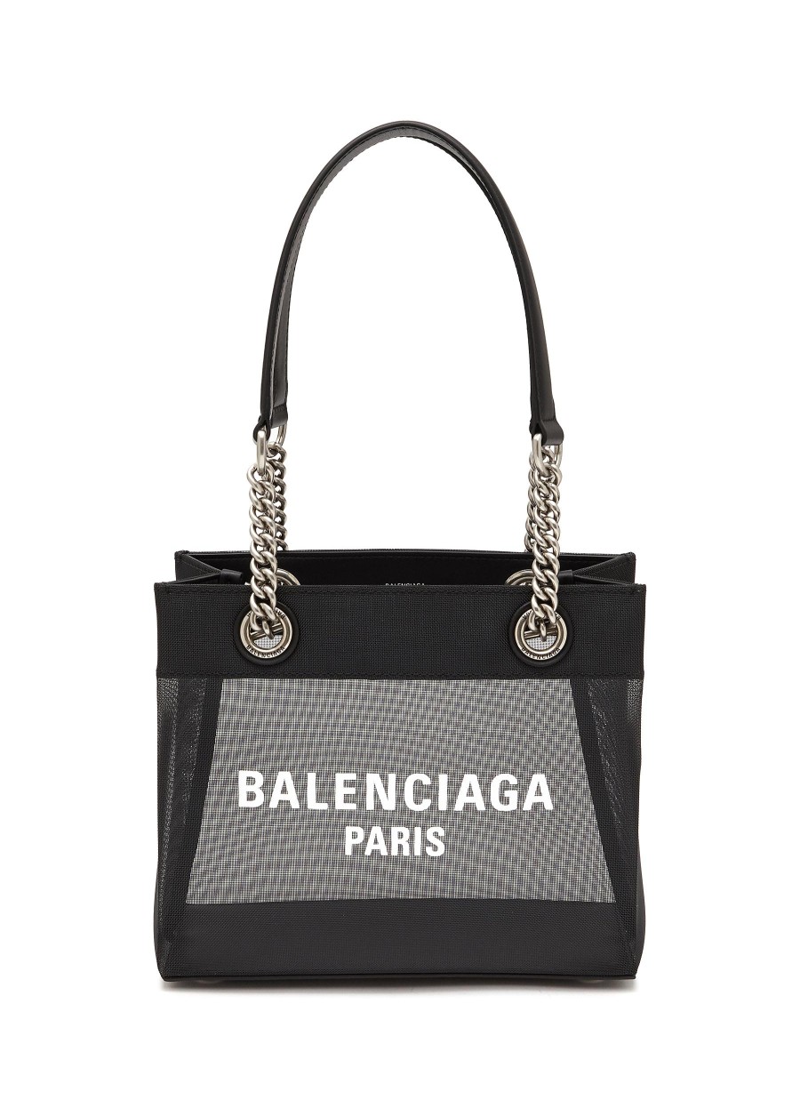 Women BALENCIAGA Tote Bags | Small Duty Free Logo Mesh Tote Bag