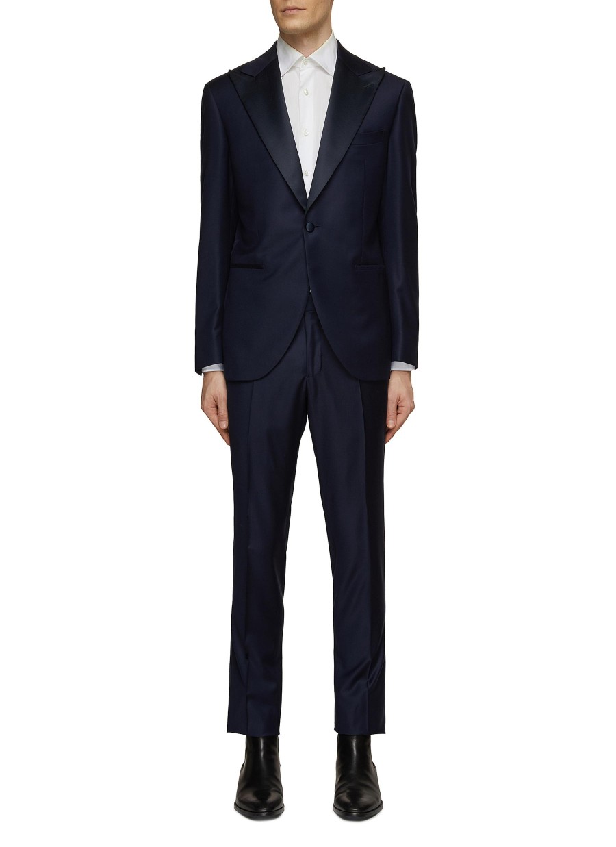 Men EQUIL Suits | Peak Lapel Loro Piana Super 150S Tuxedo