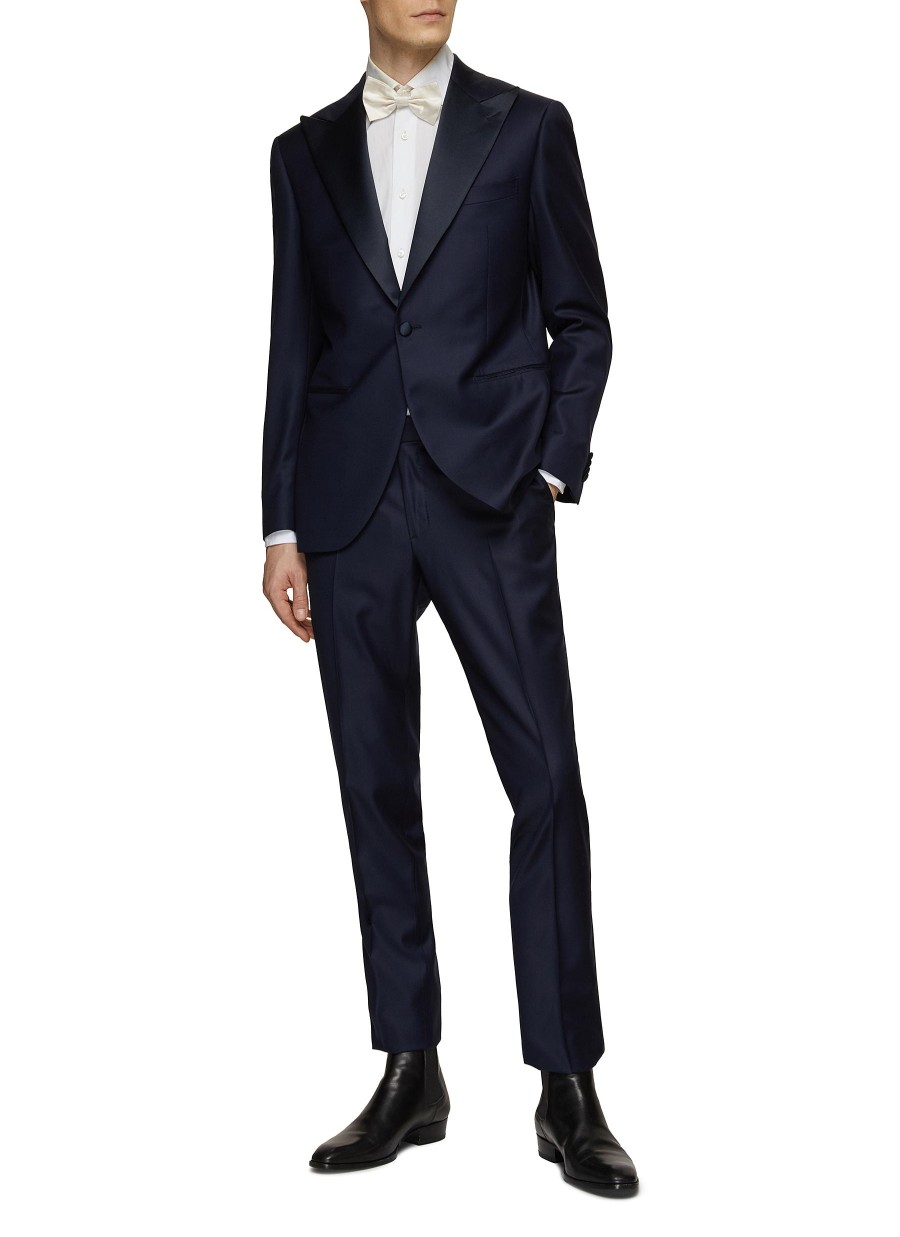 Men EQUIL Suits | Peak Lapel Loro Piana Super 150S Tuxedo