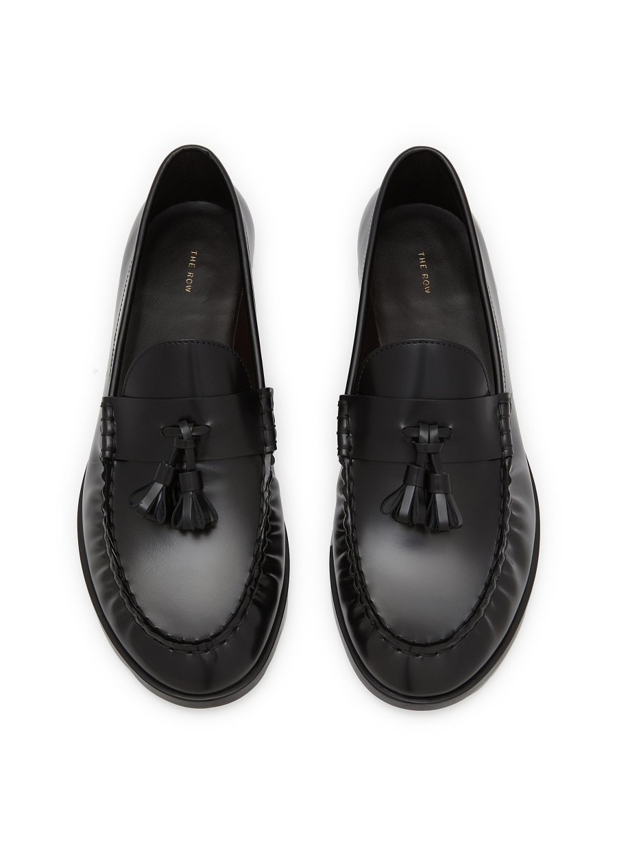 Women THE ROW Flats | Leather Tassled Loafers