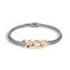 Women JOHN HARDY Fine Jewellery | Classic Chain Asli 18K Gold Sterling Silver Bracelet — Size Us