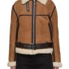 Women TOTEME Jackets | Shearling Leather Aviator Jacket