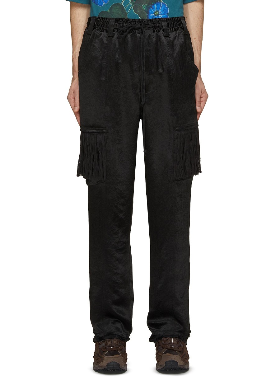 Men SONG FOR THE MUTE Pants | Draped Drawstring Waist Cargo Pants