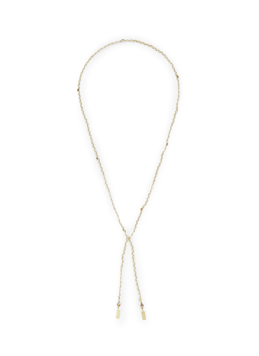 Women MARIE LAURE CHAMOREL Fashion Jewellery | N° 182 Sterling Silver Silk Yarn Necklace